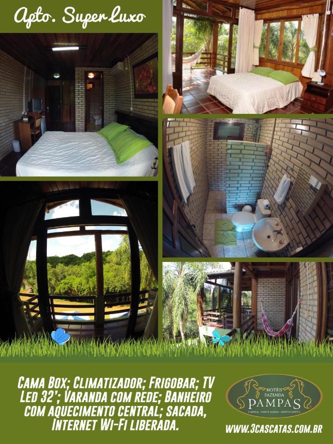 Hotel Fazenda Tres Cascatas Santo Cristo Exteriör bild